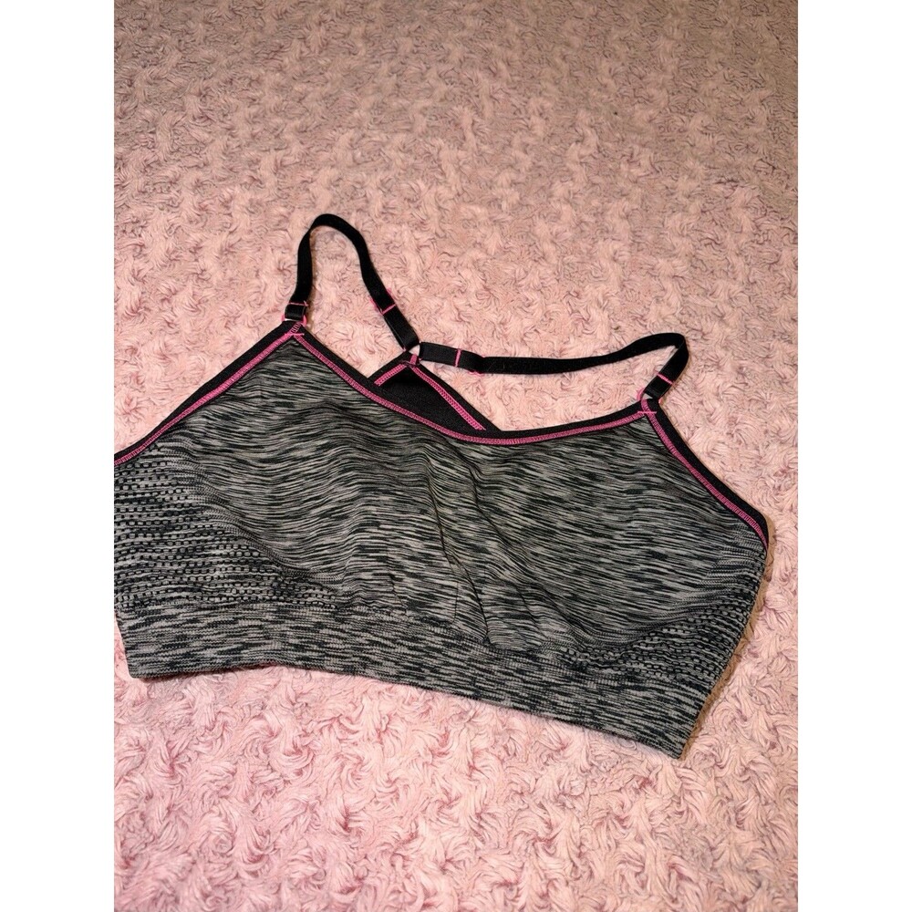 Ideology Women Sports Bra Sports Bra Gray Black Medium Athletic